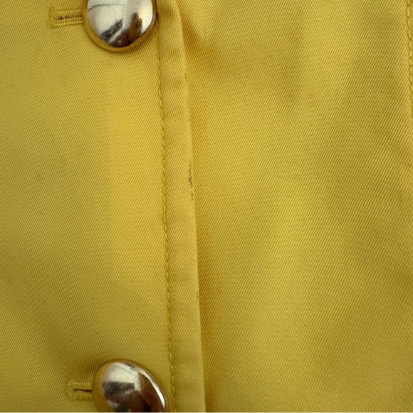 J Crew Womens sz 2 bright Yellow Trudy Peacoat Blazer Double breasted Coat - Picture 12 of 13
